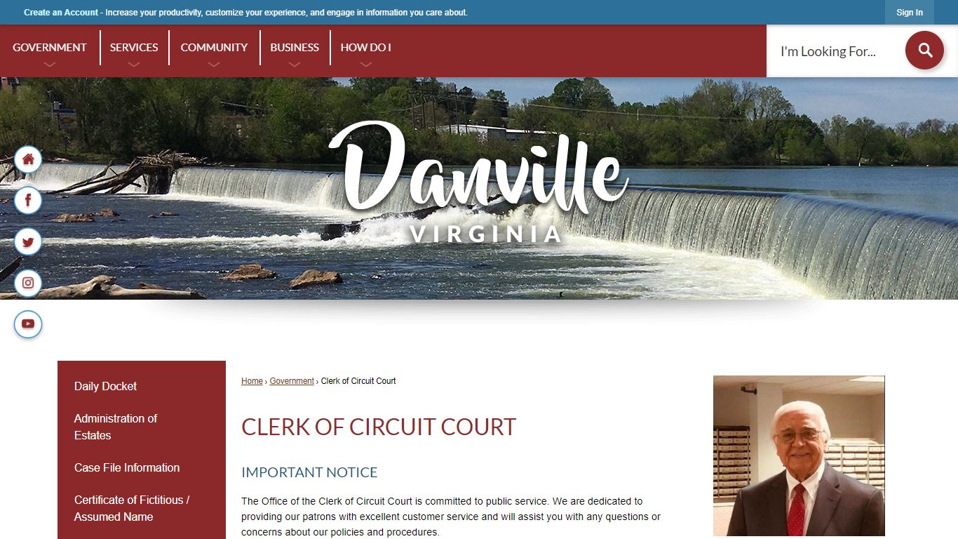 Clerk of Circuit Court | Danville, VA - Official Website